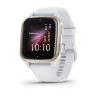 Venu Sq2 – Music Edition - Cream Gold Aluminium Bezel with White Case and Silicone Band - 010-02700-11 - Garmin